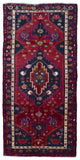 Persian Rug Hand Knotted Oriental Rug Semi-Antique Persian Hamadan Runner Rug 4'9X10'