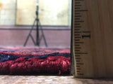 Persian Rug Hand Knotted Oriental Rug Semi-Antique Persian Hamadan Runner Rug 5'1X8'