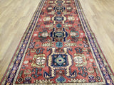 Persian Rug Hand Knotted Oriental Rug Semi-Antique Persian Hamadan Vaulted Rug 4'9 x 10'7