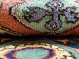 Persian Rug Hand Knotted Oriental Rug Semi-Antique Persian Hamadan Vaulted Rug 4'9 x 10'7