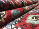 Persian Rug Hand Knotted Oriental Rug Semi-Antique Persian Heriz Oriental Rug 6'5X10'3