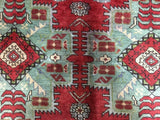 Persian Rug Hand Knotted Oriental Rug Semi-Antique Persian Heriz Oriental Rug 6'5X10'3