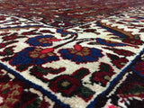 Persian Rug Hand Knotted Oriental Rug Semi-Antique Persian Heriz Oriental Rug 7'3X11'6
