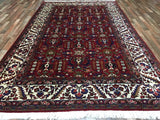 Persian Rug Hand Knotted Oriental Rug Semi-Antique Persian Heriz Oriental Rug 7'3X11'6