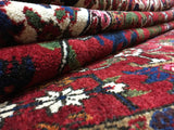 Persian Rug Hand Knotted Oriental Rug Semi-Antique Persian Heriz Oriental Rug 7'3X11'6