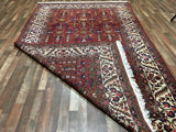 Persian Rug Hand Knotted Oriental Rug Semi-Antique Persian Heriz Oriental Rug 7'3X11'6