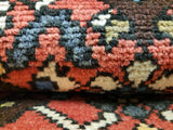 Persian Rug Hand Knotted Oriental Rug Semi Antique Persian Heriz Rug 3'2X4'11