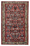 Persian Rug Hand Knotted Oriental Rug Semi Antique Persian Heriz Rug 3'2X4'11