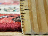 Persian Rug Hand Knotted Oriental Rug Semi Antique Persian Heriz Rug 3'2X4'11