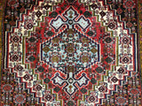 Persian Rug Hand Knotted Oriental Rug Semi Antique Persian Heriz Rug 4'1X4'8