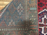Persian Rug Hand Knotted Oriental Rug Semi-Antique Persian Josheghan Oriental Rug 6'8X9'8