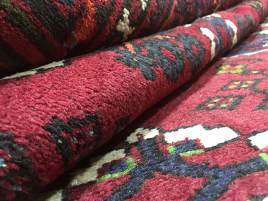 Persian Rug Hand Knotted Oriental Rug Semi-Antique Persian Josheghan Oriental Rug 6'8X9'8