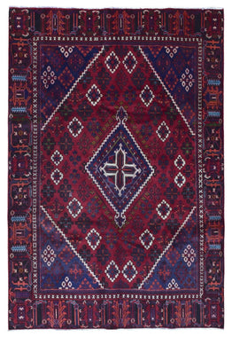 Persian Rug Hand Knotted Oriental Rug Semi-Antique Persian Josheghan Oriental Rug 6'8X9'8