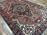 Persian Rug Hand Knotted Oriental Rug Semi-Antique Persian Kashan Oriental Rug 6'1 x 9'8