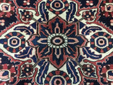 Persian Rug Hand Knotted Oriental Rug Semi-Antique Persian Kashan Oriental Rug 6'1 x 9'8
