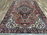 Persian Rug Hand Knotted Oriental Rug Semi-Antique Persian Kashan Oriental Rug 6'1 x 9'8
