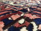 Persian Rug Hand Knotted Oriental Rug Semi-Antique Persian Kashan Oriental Rug 6'1 x 9'8