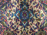 Persian Rug Hand Knotted Oriental Rug Semi-Antique Persian Kashan Oriental Rug 9'4 x 12'6