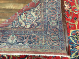Persian Rug Hand Knotted Oriental Rug Semi-Antique Persian Kashan Rug 7'10x10'10