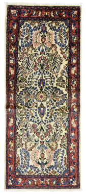 Persian Rug Hand Knotted Oriental Rug Semi Antique Persian Mashad Rug 2'4X5'8