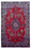 Persian Rug Hand Knotted Oriental Rug Semi-Antique Persian Tabriz Oriental Rug 6'8x10'5