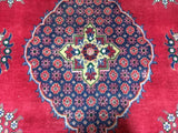 Persian Rug Hand Knotted Oriental Rug Semi-Antique Persian Tabriz Oriental Rug 6'8x10'5