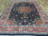 Semi-Antique Signed Persian Isfahan Oriental Rug 7'10X11'3