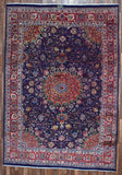 Semi-Antique Signed Persian Isfahan Oriental Rug 7'10X11'3