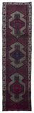 Persian Rug Hand Knotted Oriental Rug Semi-Antique Vaulted Estate Persian Hamadan Runner Rug 2'9 x 10'8