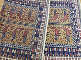Persian Rug Hand Knotted Oriental Rug Semi-Antique Vaulted Persian Hamadan Rug 3'5 x 6'5
