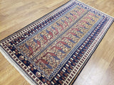 Persian Rug Hand Knotted Oriental Rug Semi-Antique Vaulted Persian Hamadan Rug 3'5 x 6'5