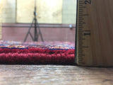 Persian Rug Hand Knotted Oriental Rug Semi-Antique Vaulted Persian Kashan Oriental Rug 9'7x13'1