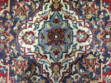 Persian Rug Hand Knotted Oriental Rug Semi-Antique Very Fine Persian Kashan Rug 8'9 x 13'8