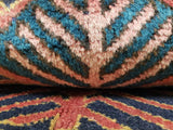 Persian Rug Hand Knotted Oriental Rug Unique Semi-Antique Persian Hamadan Runner 4'2 x 10'5