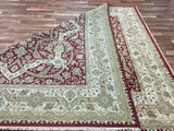 Persian Rug Hand Knotted Oriental Rug Very Fine Gilded Imperial Tabriz Rug with Silk 8'x9'8