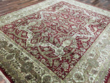 Persian Rug Hand Knotted Oriental Rug Very Fine Gilded Imperial Tabriz Rug with Silk 8'x9'8