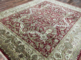 Persian Rug Hand Knotted Oriental Rug Very Fine Gilded Imperial Tabriz Rug with Silk 8'x9'8