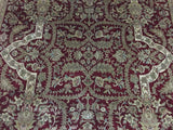 Persian Rug Hand Knotted Oriental Rug Very Fine Gilded Imperial Tabriz Rug with Silk 8'x9'8