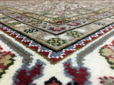 Persian Rug Hand Knotted Oriental Rug Very FIne Persian Silk Mahi Tabriz Area Rug 10'x14'