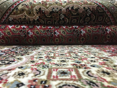 Persian Rug Hand Knotted Oriental Rug Very Fine Persian Silk Mahi Tabriz Rug 9'x12'1