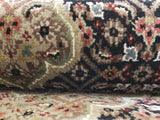 Persian Rug Hand Knotted Oriental Rug Very Fine Persian Silk Tabriz Area Rug 4'10x6'8