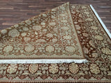 Persian Rug Hand Knotted Oriental Rug Very Fine Persian Silk Tabriz Area Rug 8'3 x 9'10