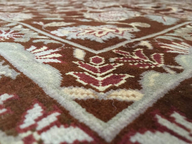 Persian Rug Hand Knotted Oriental Rug Very Fine Persian Silk Tabriz Area Rug 8'3 x 9'10