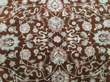 Persian Rug Hand Knotted Oriental Rug Very Fine Persian Silk Tabriz Area Rug 8'3 x 9'10