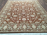 Persian Rug Hand Knotted Oriental Rug Very Fine Persian Silk Tabriz Area Rug 8'3 x 9'10