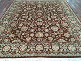 Persian Rug Hand Knotted Oriental Rug Very Fine Persian Silk Tabriz Area Rug 8'3 x 9'10