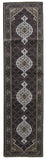 Persian Rug Hand Knotted Oriental Rug Very Fine Persian Silk Tabriz Runner Rug 2'7x12'2