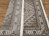 Persian Rug Hand Knotted Oriental Rug Very Fine Persian Silk Tabriz Square Area Rug 6'5x6'6