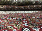 Persian Rug Hand Knotted Oriental Rug Very Fine White Silk Mahi Tabriz Area Rug 8'1x10'2