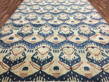 Turkey Hand Knotted Oriental Rug 9'x12' Modern Turkish Oushak Oriental Area Rug